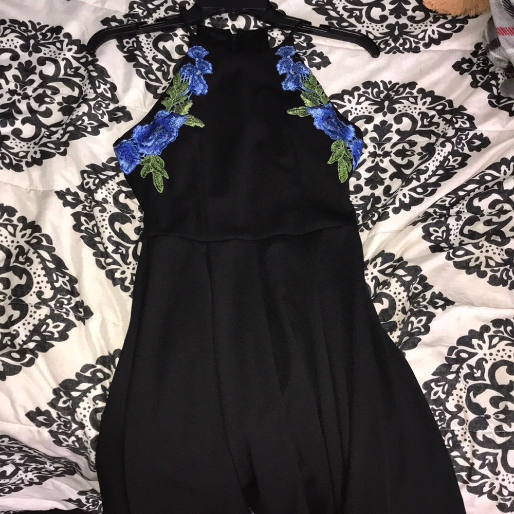 B. Darlin black and blue flowers summer dress